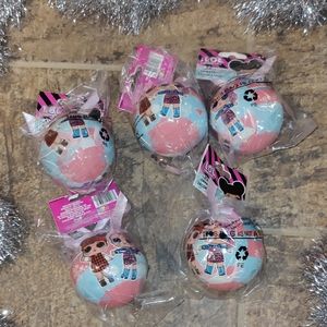 🆕 LOL Surprise Christmas Ornaments Set of FIVE 2.5" Circumstances Each